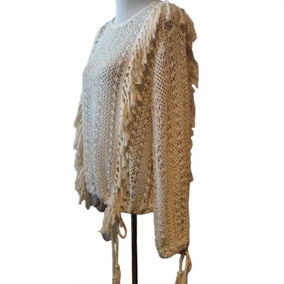 NWOT RARE See by Chloe Crochet Pullover Sweater in Cream/White Size 34 - Picture 11 of 17